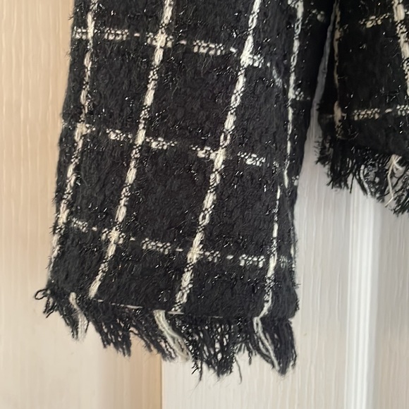 Bianca Nygard Tweed Blazer Black and White Size 6 Small - Picture 4 of 13